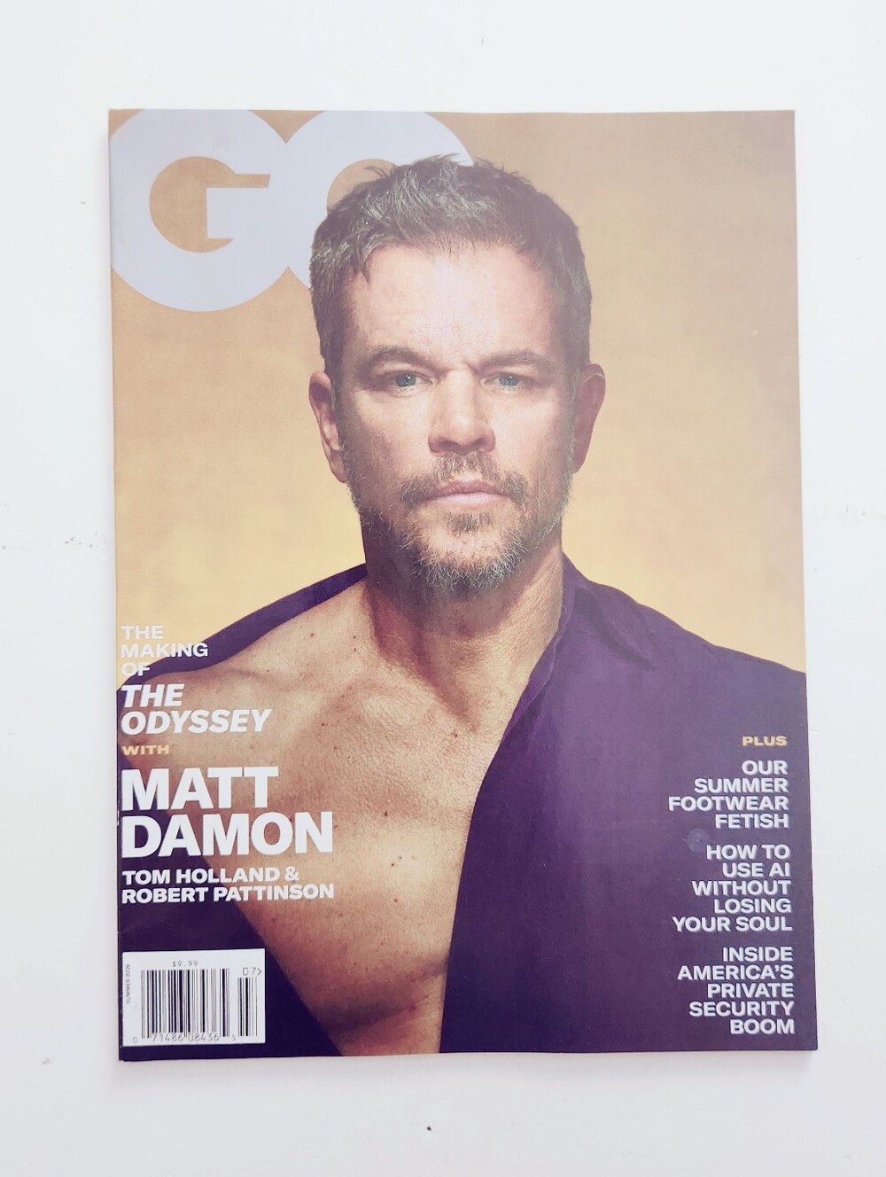 🍭7/$15 GQ Magazine Summer 2026 Matt Damon